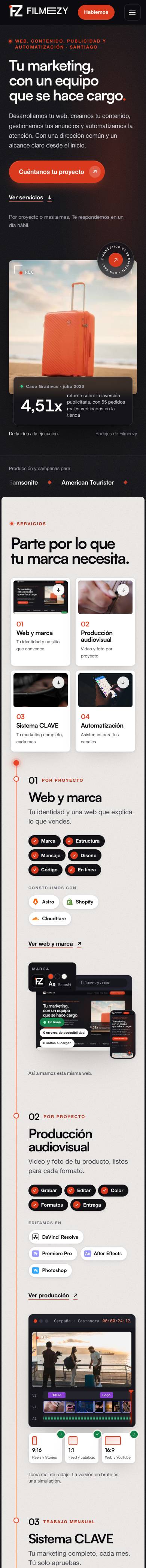 filmeezy.com en un teléfono